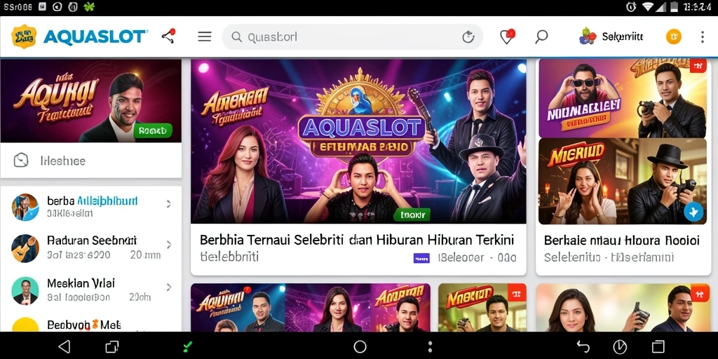 Tampilan antarmuka aplikasi AQUASLOT yang menarik dan informatif.