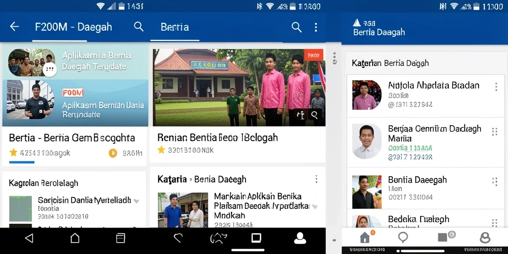 Tampilan antarmuka aplikasi F200M yang informatif dan menarik.
