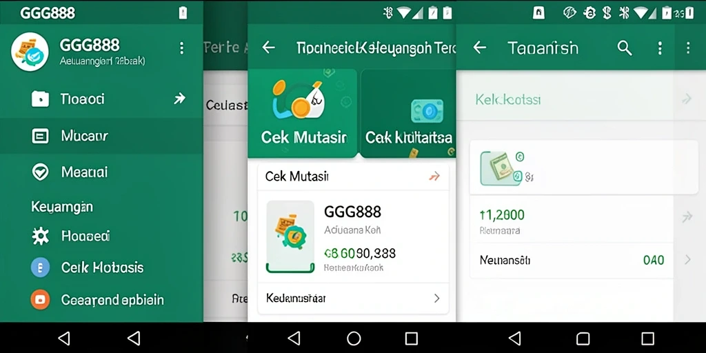 Tampilan antarmuka GGG888 untuk Cek Mutasi yang informatif.