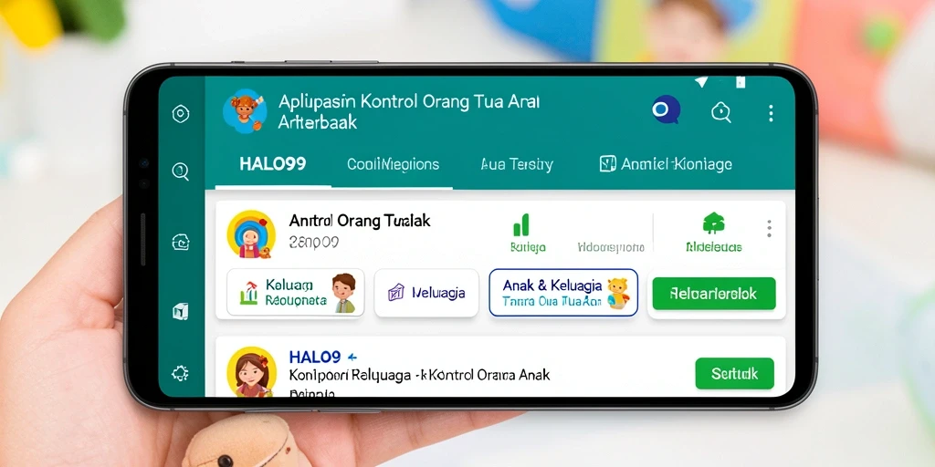 Antarmuka HALO99 yang user-friendly untuk kontrol orang tua.