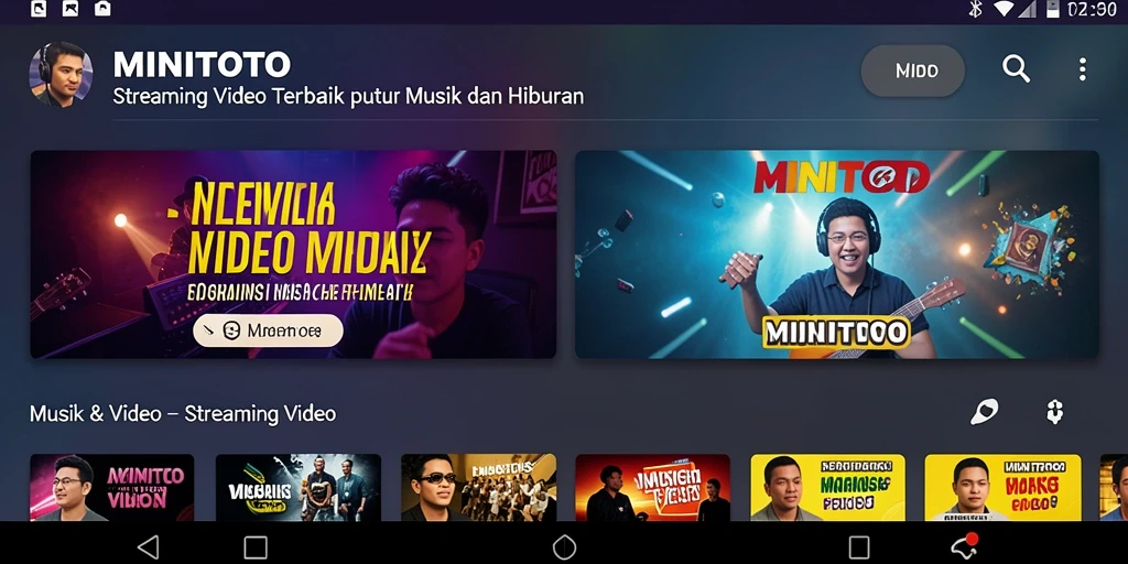 Tampilan antarmuka MINITOTO yang memudahkan akses Streaming Video.