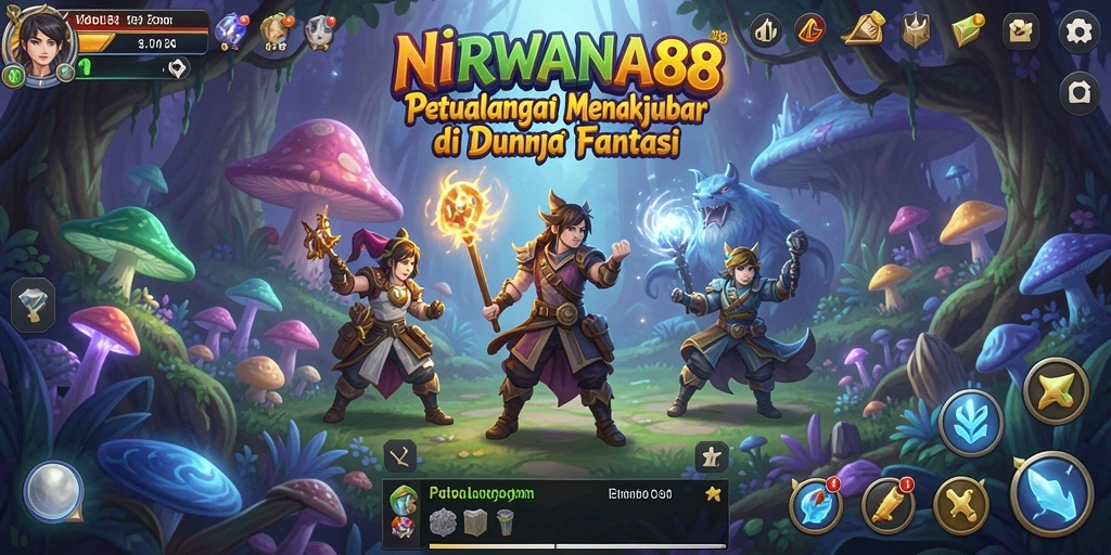 Tampilan antarmuka NIRWANA88 yang cerah dan menarik.