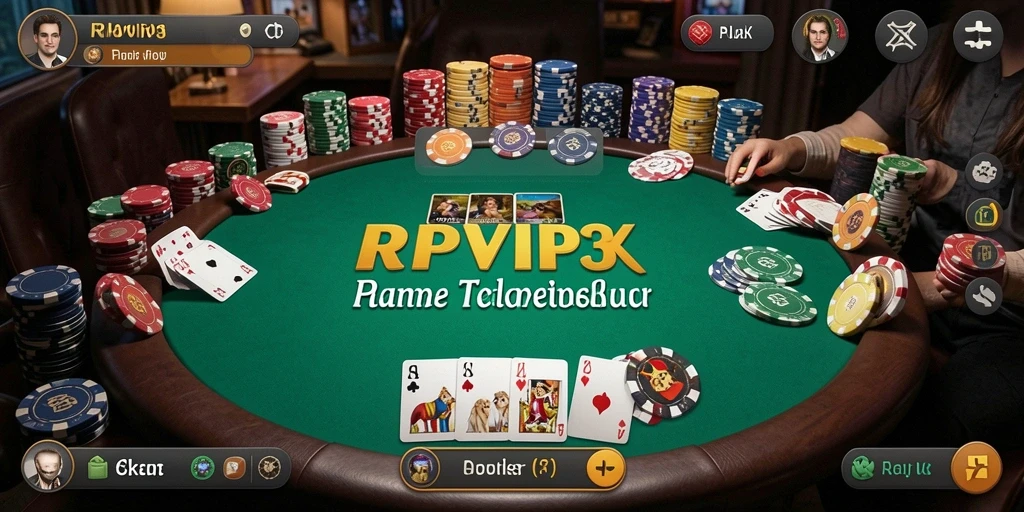 Tampilan antarmuka Game Poker yang menarik dan interaktif.