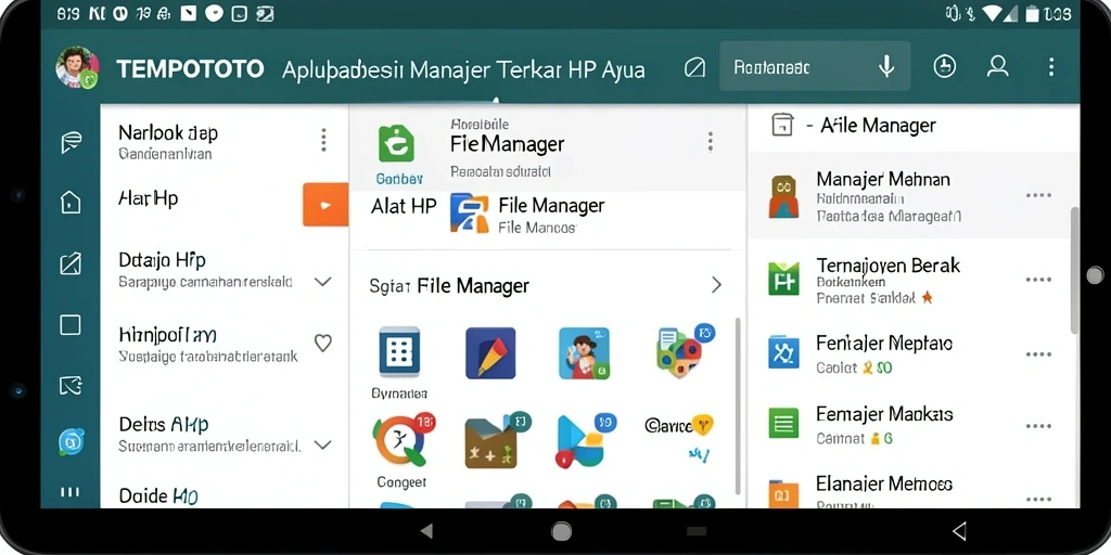 Antarmuka user-friendly dari aplikasi File Manager TEMPOTOTO.