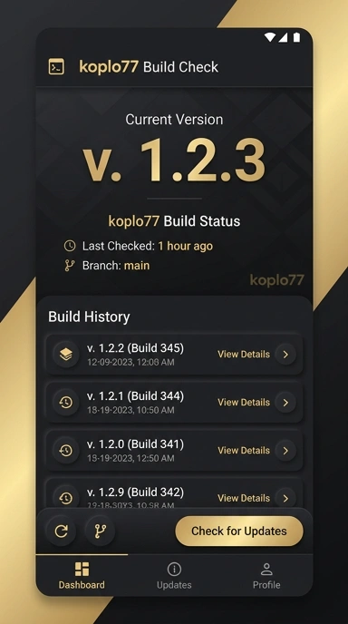 Riwayat Versi Aplikasi koplo77 untuk Android